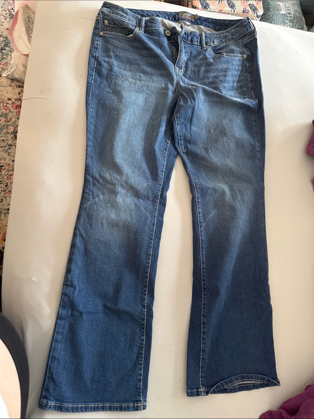 Torrid Blue Bootcut Stretch Jeans